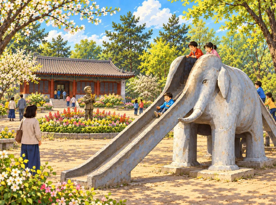 The elephant slide as we remember it